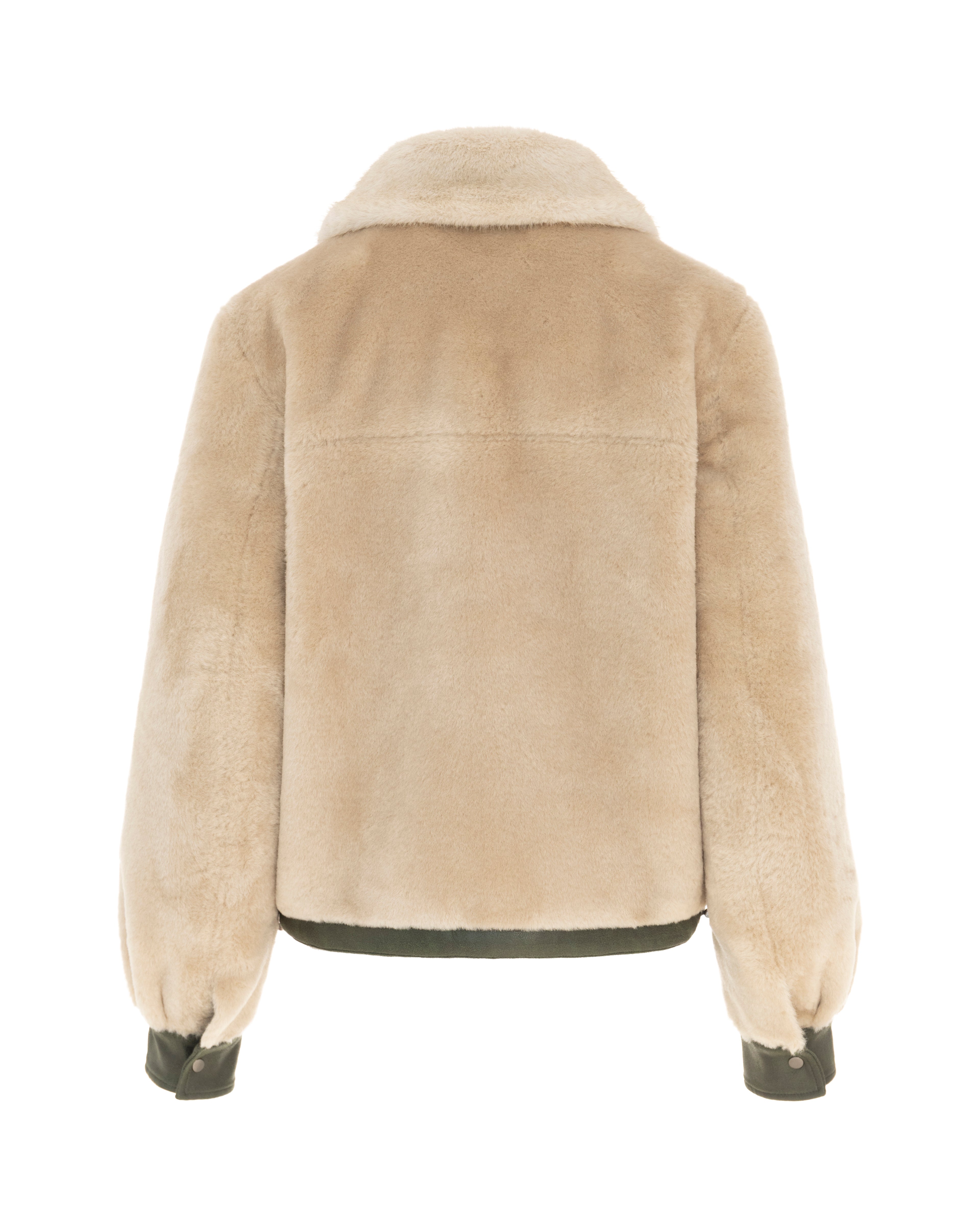 Reversible Barn Jacket in Khaki/Winter White
