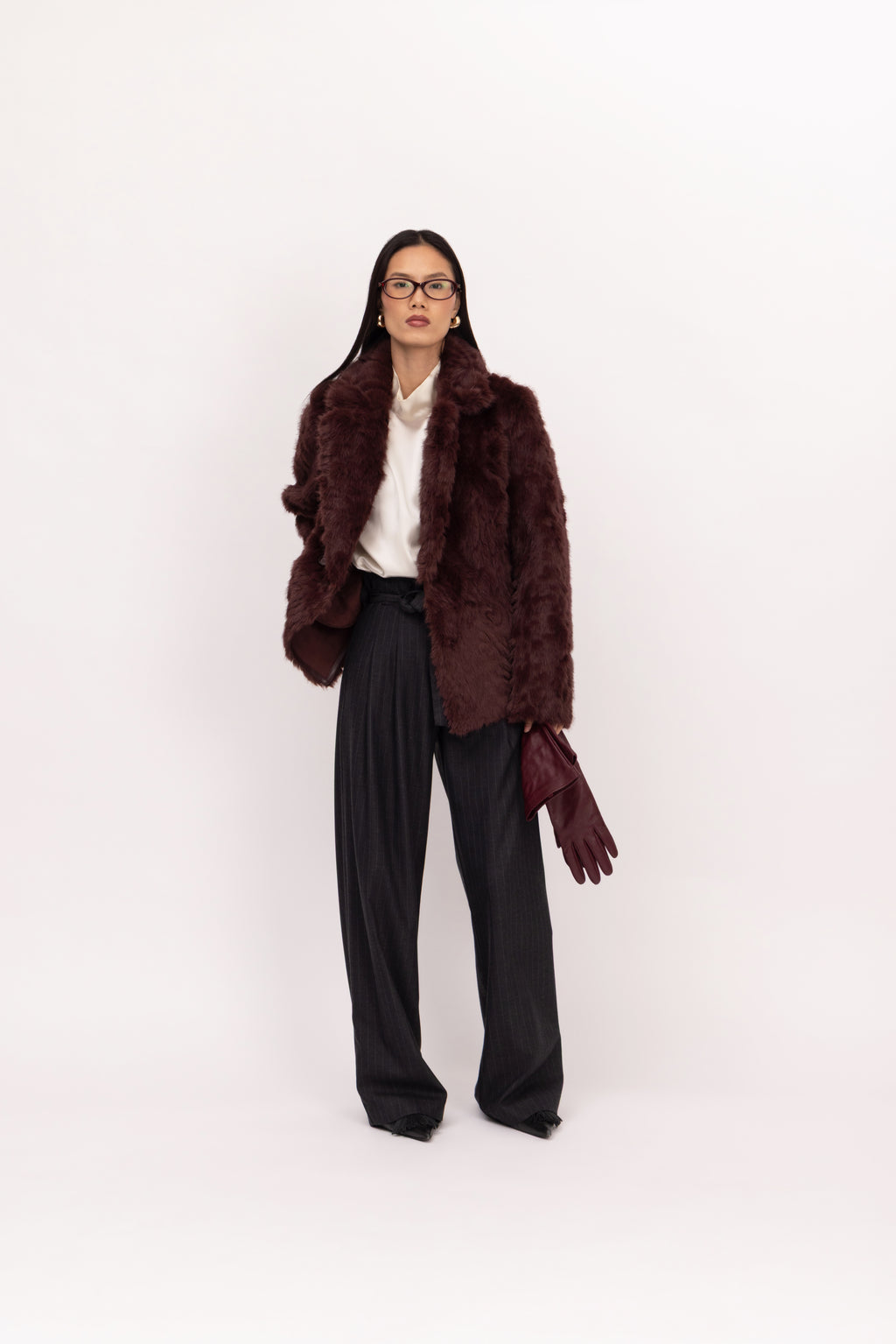 Reversible Krazy Kitten Blazer in Balsamic