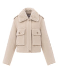 Double-Face Wool Jacket in Dove