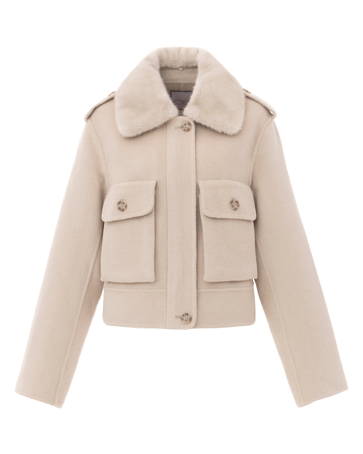 Double-Face Wool Jacket in Dove