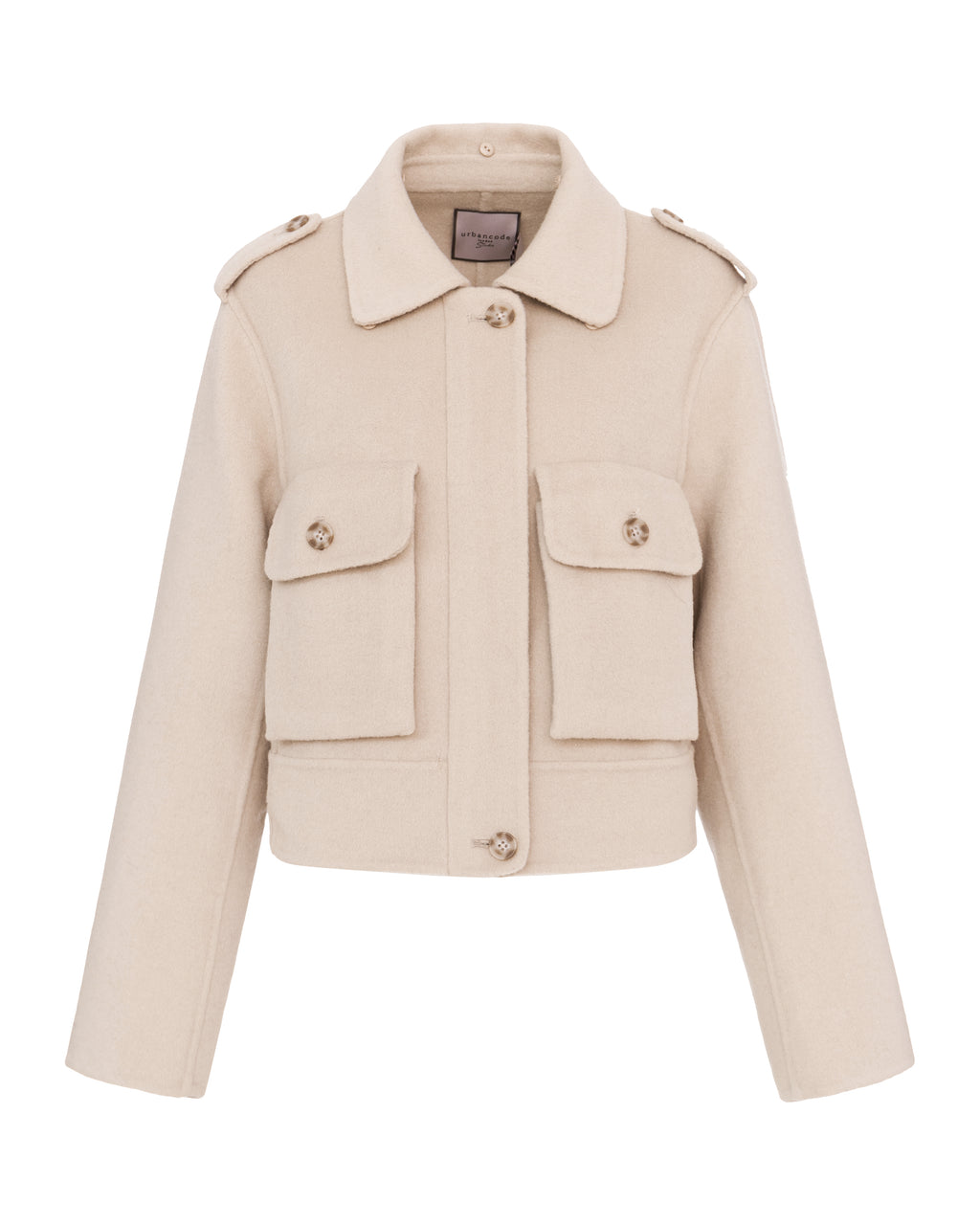Double-Face Wool Jacket in Dove