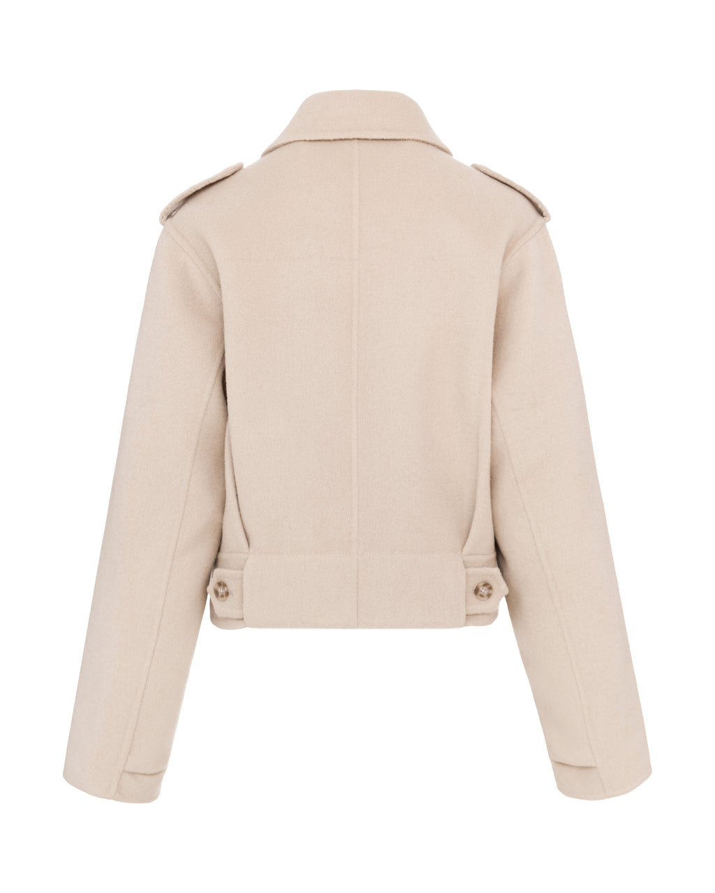 Double-Face Wool Jacket in Dove