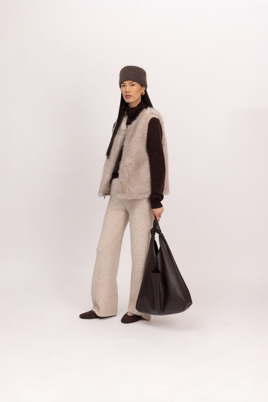 Reversible Toscana Gilet in Polar Bear