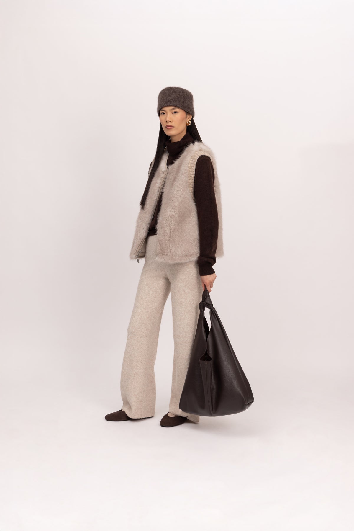 Reversible Toscana Gilet in Polar Bear