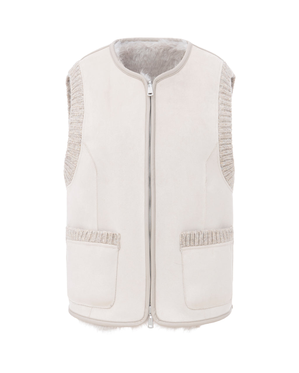 Reversible Toscana Gilet in Polar Bear