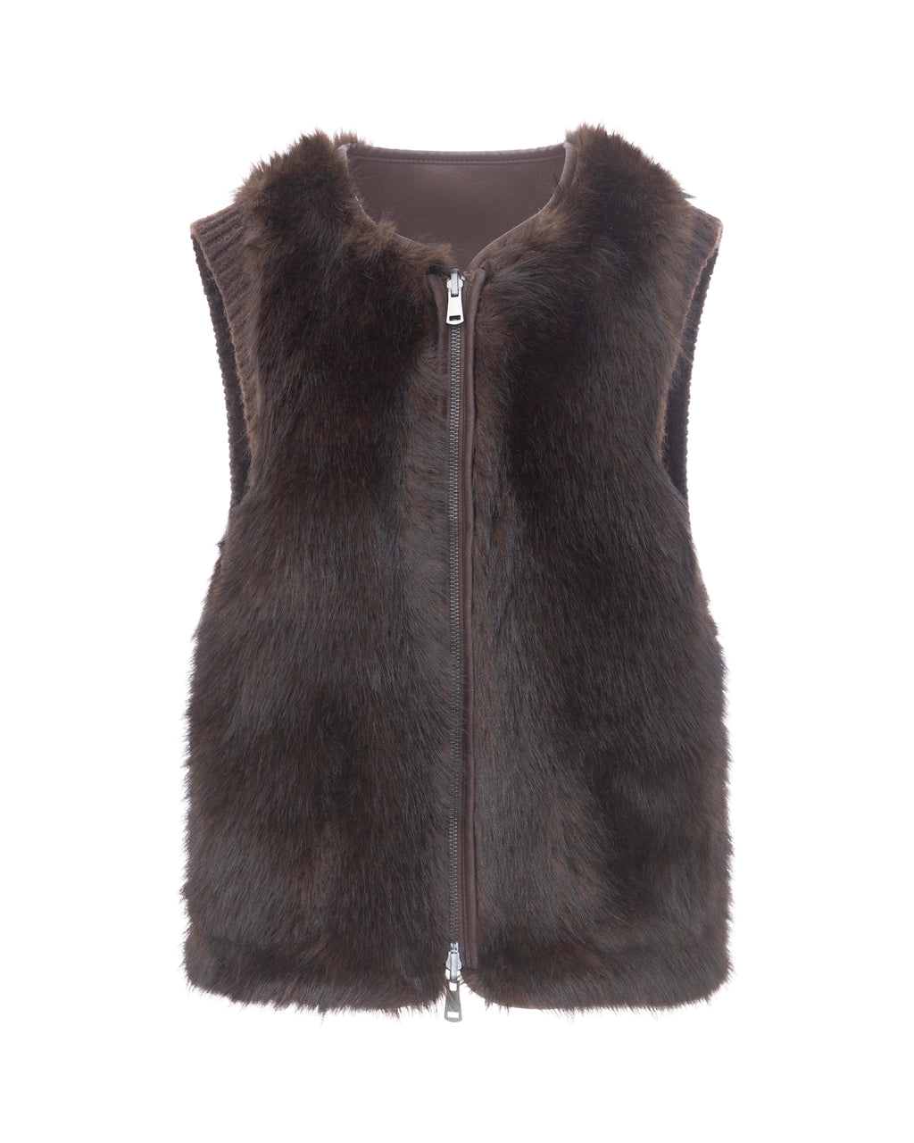 Reversible Toscana Gilet in Truffle