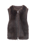 Reversible Toscana Gilet in Truffle
