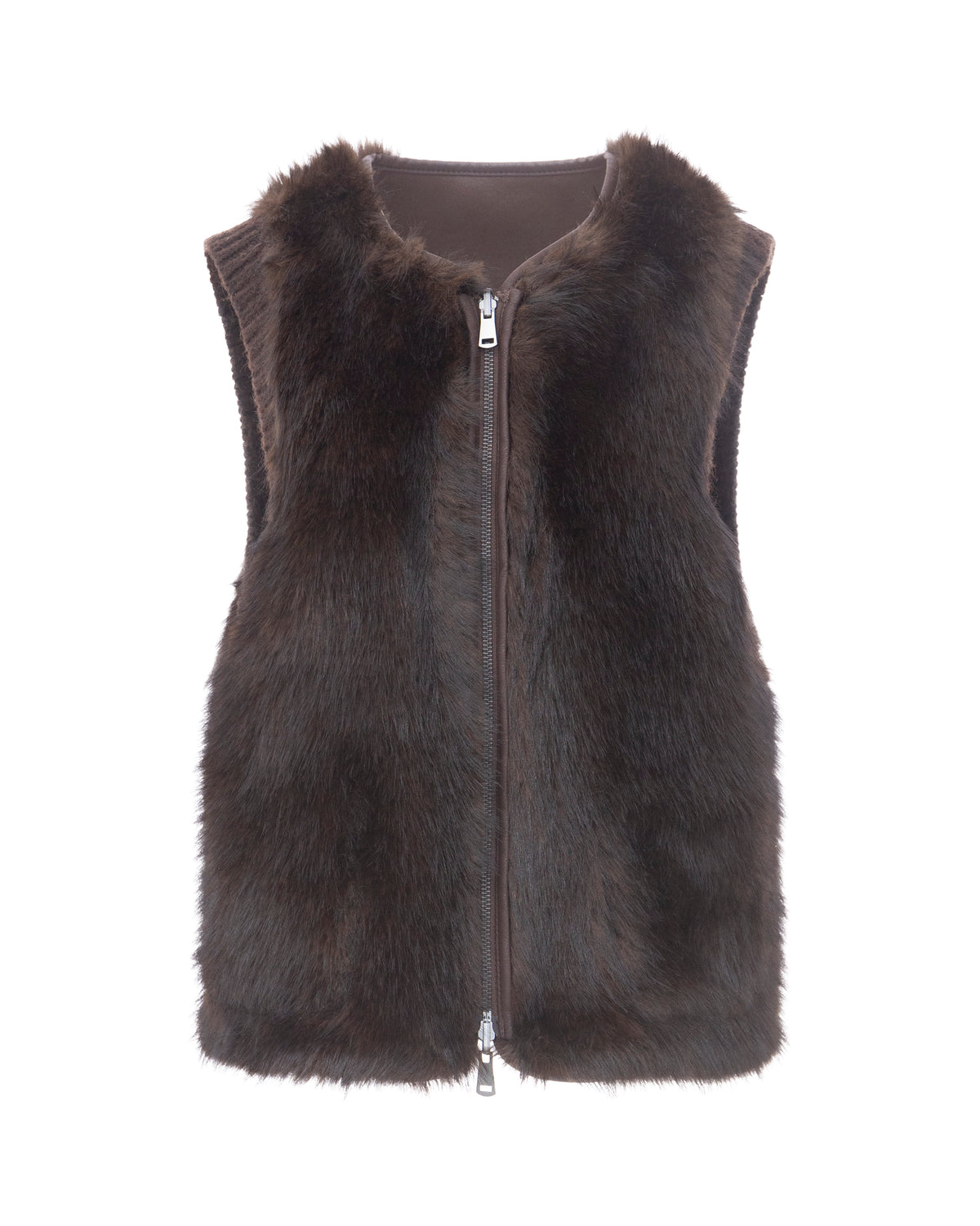 Reversible Toscana Gilet in Truffle