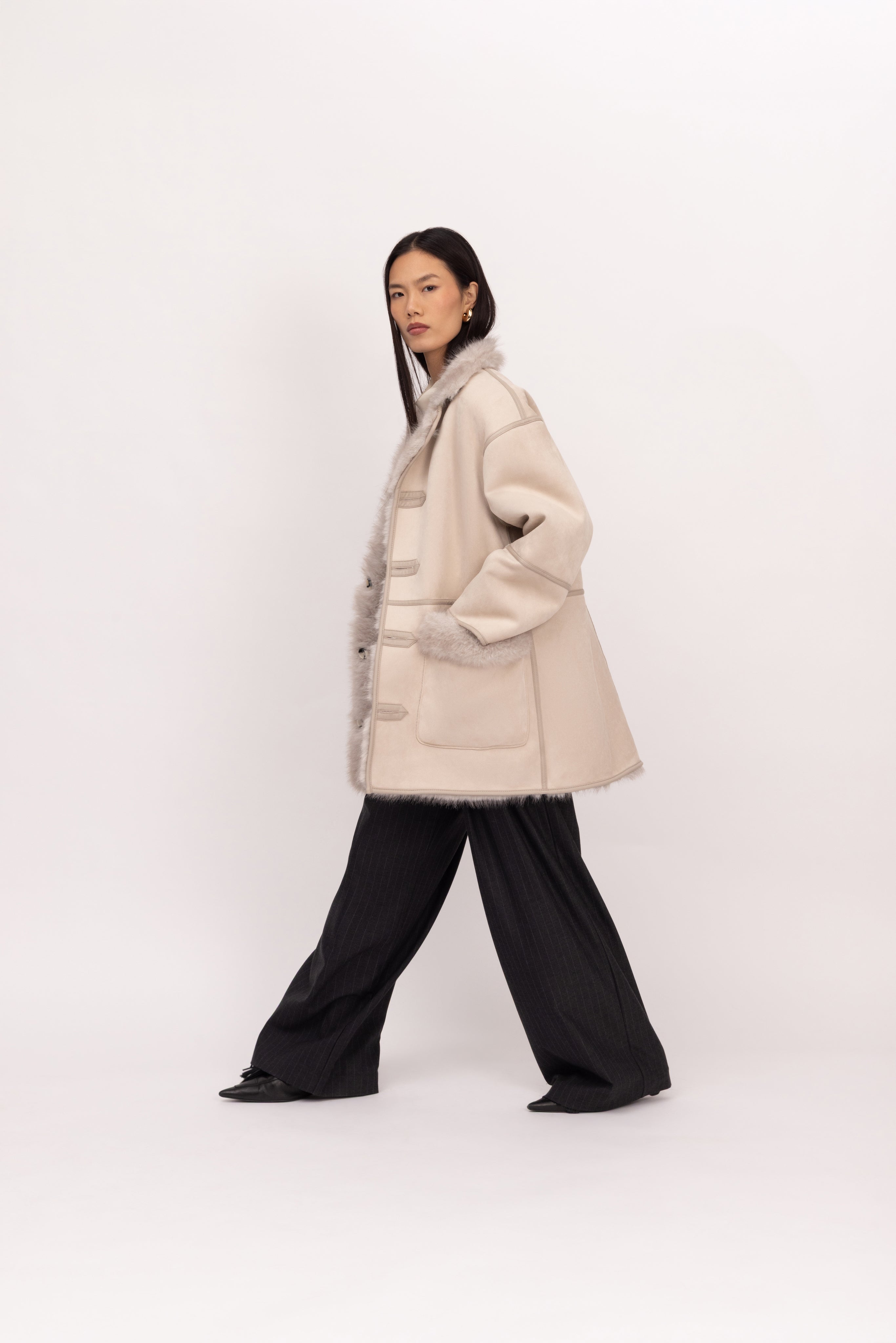 Toscana Coat in Polar Bear