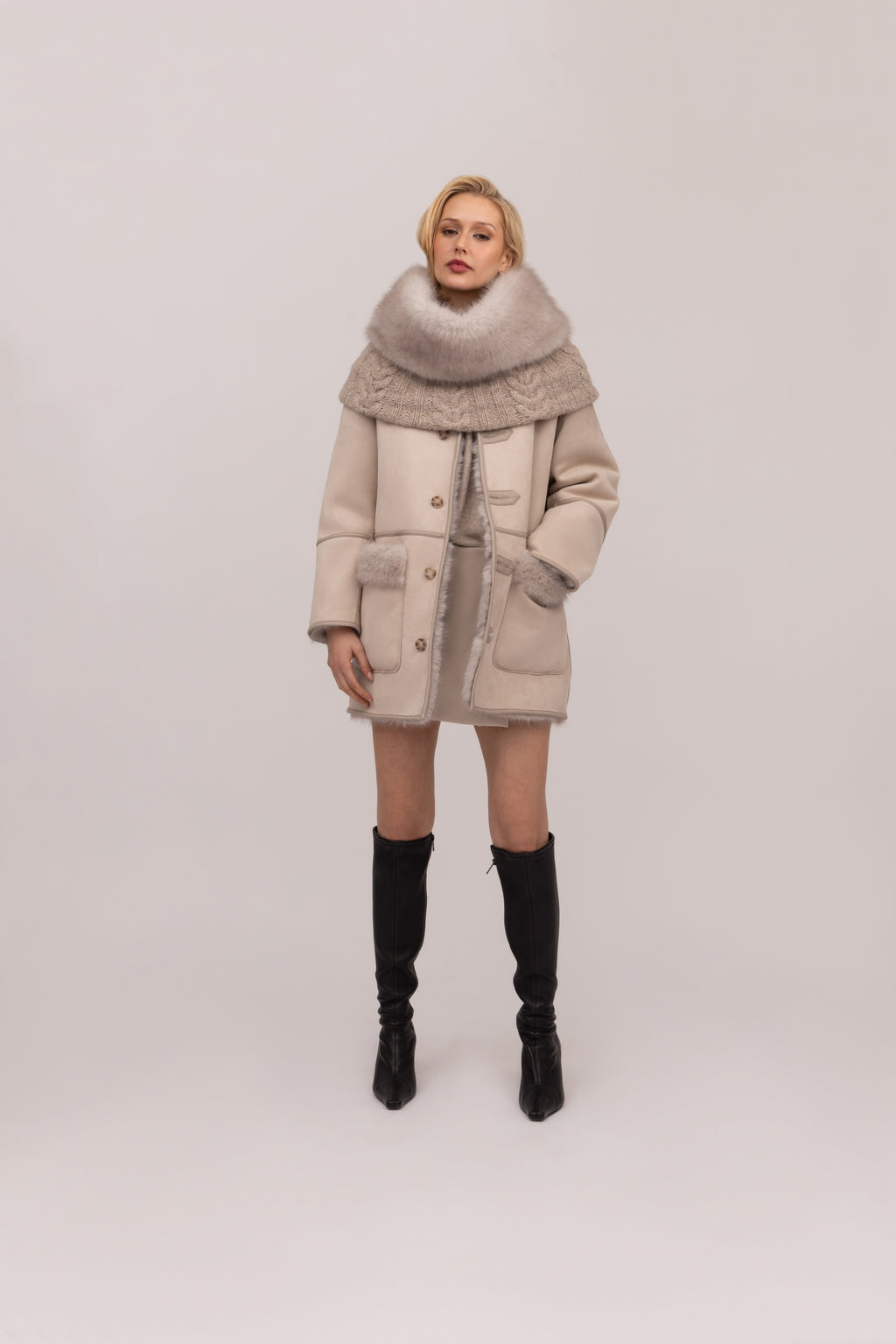 Toscana Snood in Polar Bear