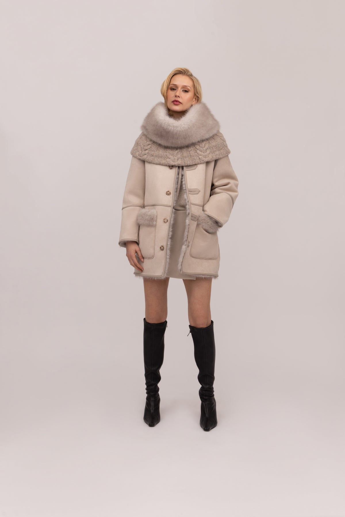Toscana Snood in Polar Bear