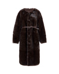 Toscana Barrel Sleeve Coat in Truffle