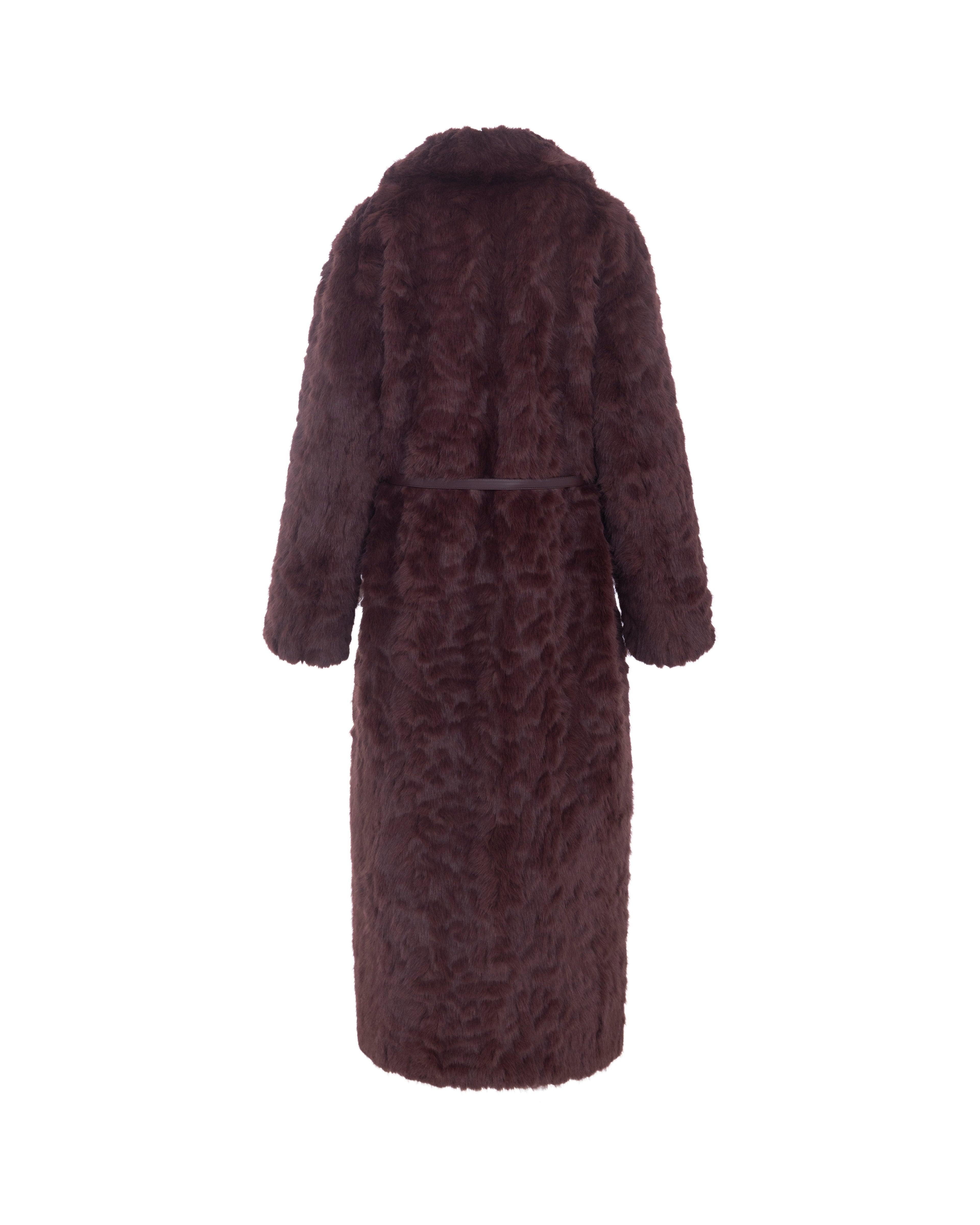 Reversible Krazy Kitten Coat in Balsamic