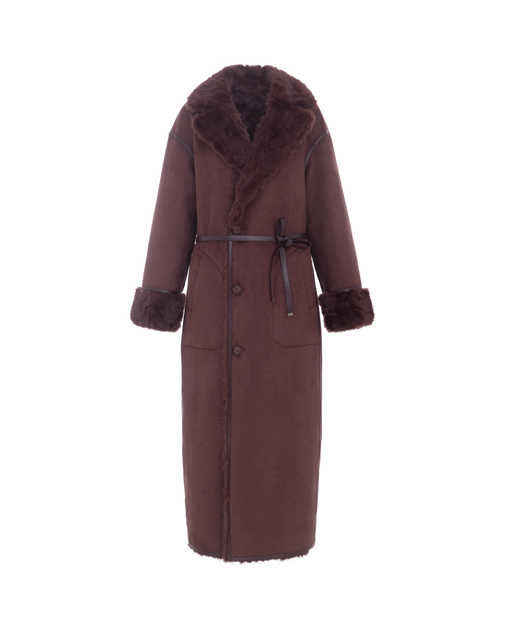 Reversible Krazy Kitten Coat in Balsamic