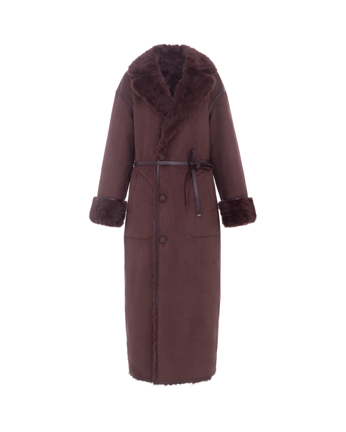Reversible Krazy Kitten Coat in Balsamic