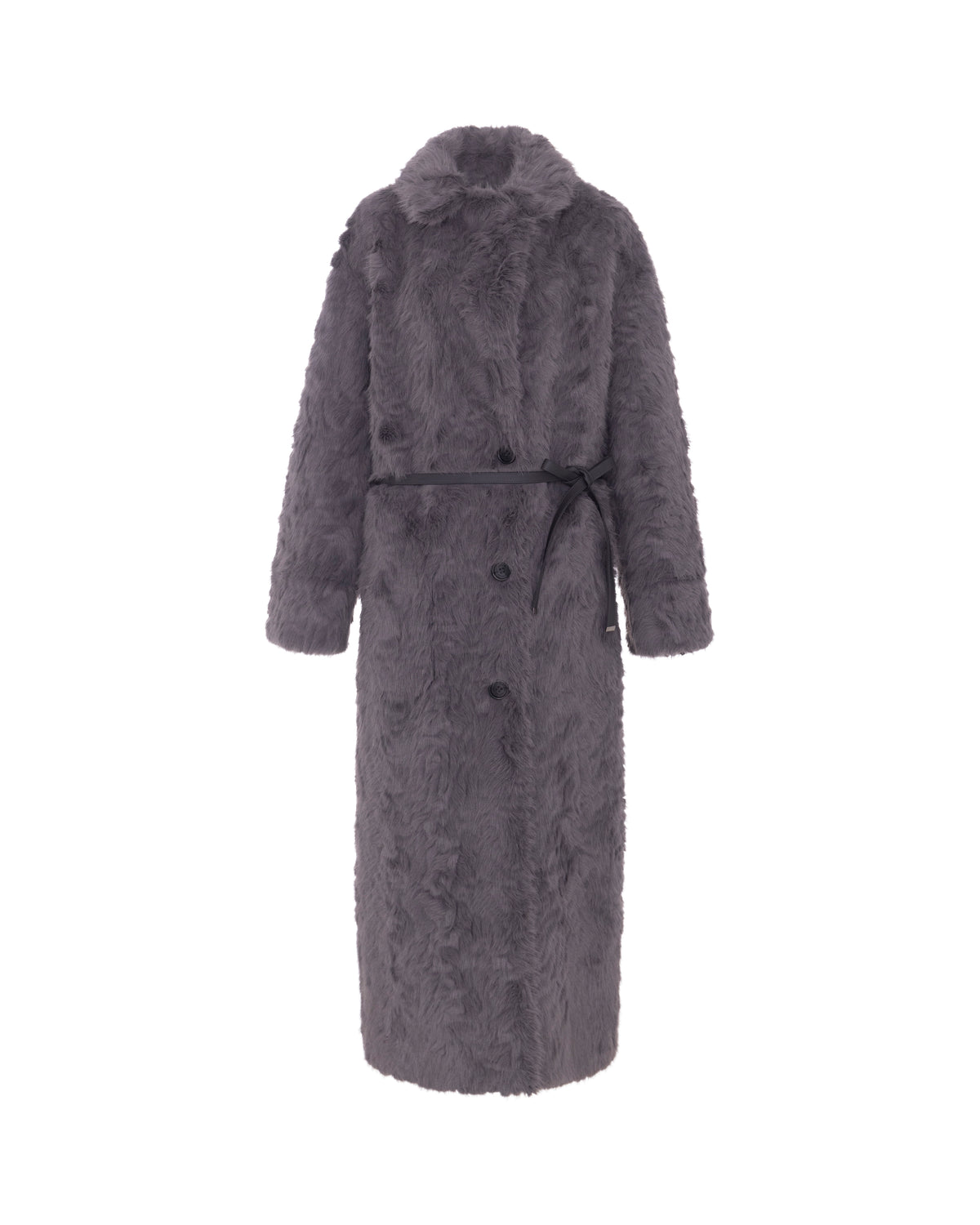 Reversible Krazy Kitten Coat in Steel