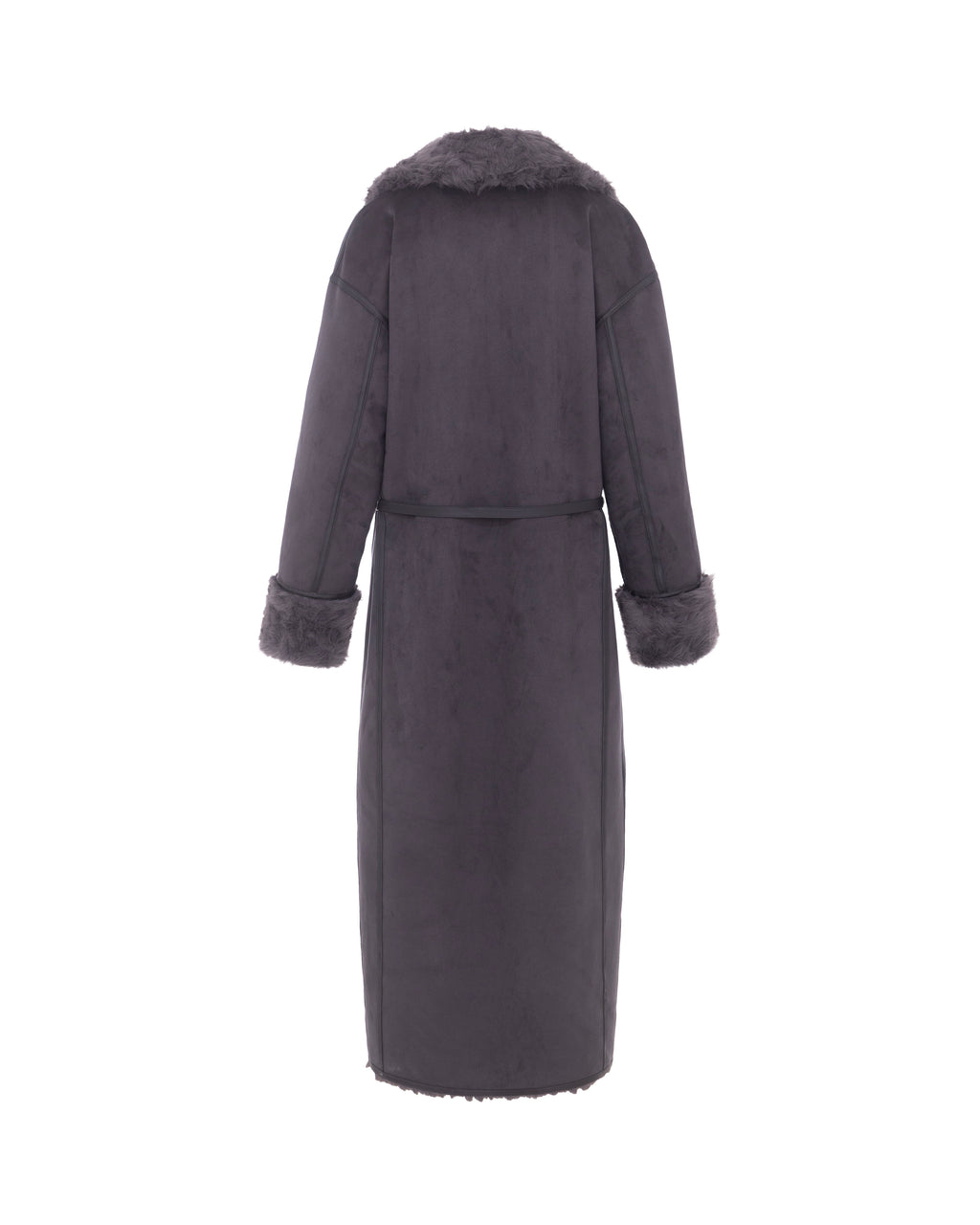 Reversible Krazy Kitten Coat in Steel