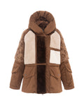 Puffer Bomber Batwing Jacket in Cinnamon