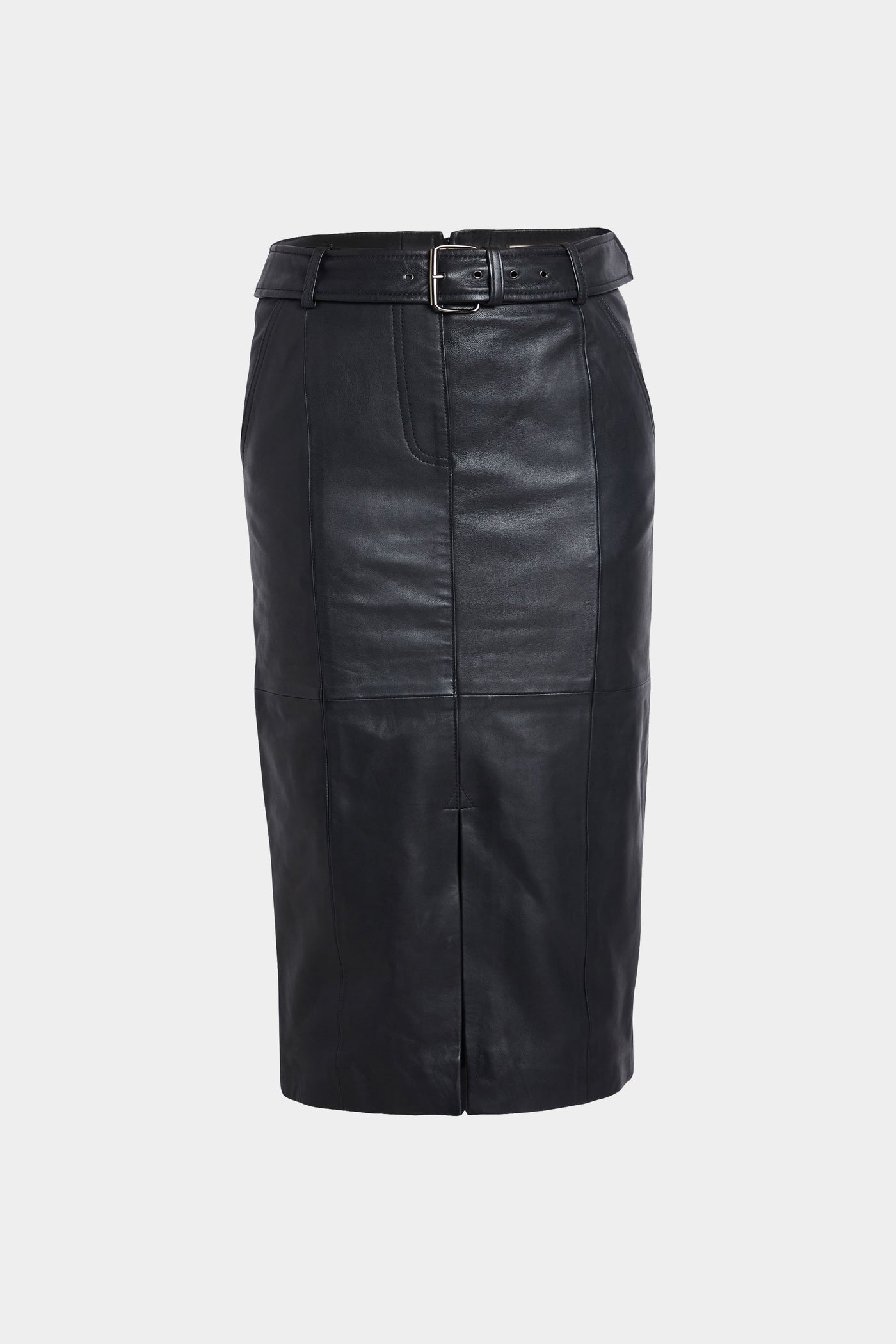 Faux Leather Skirt in Slate – Urbancode London