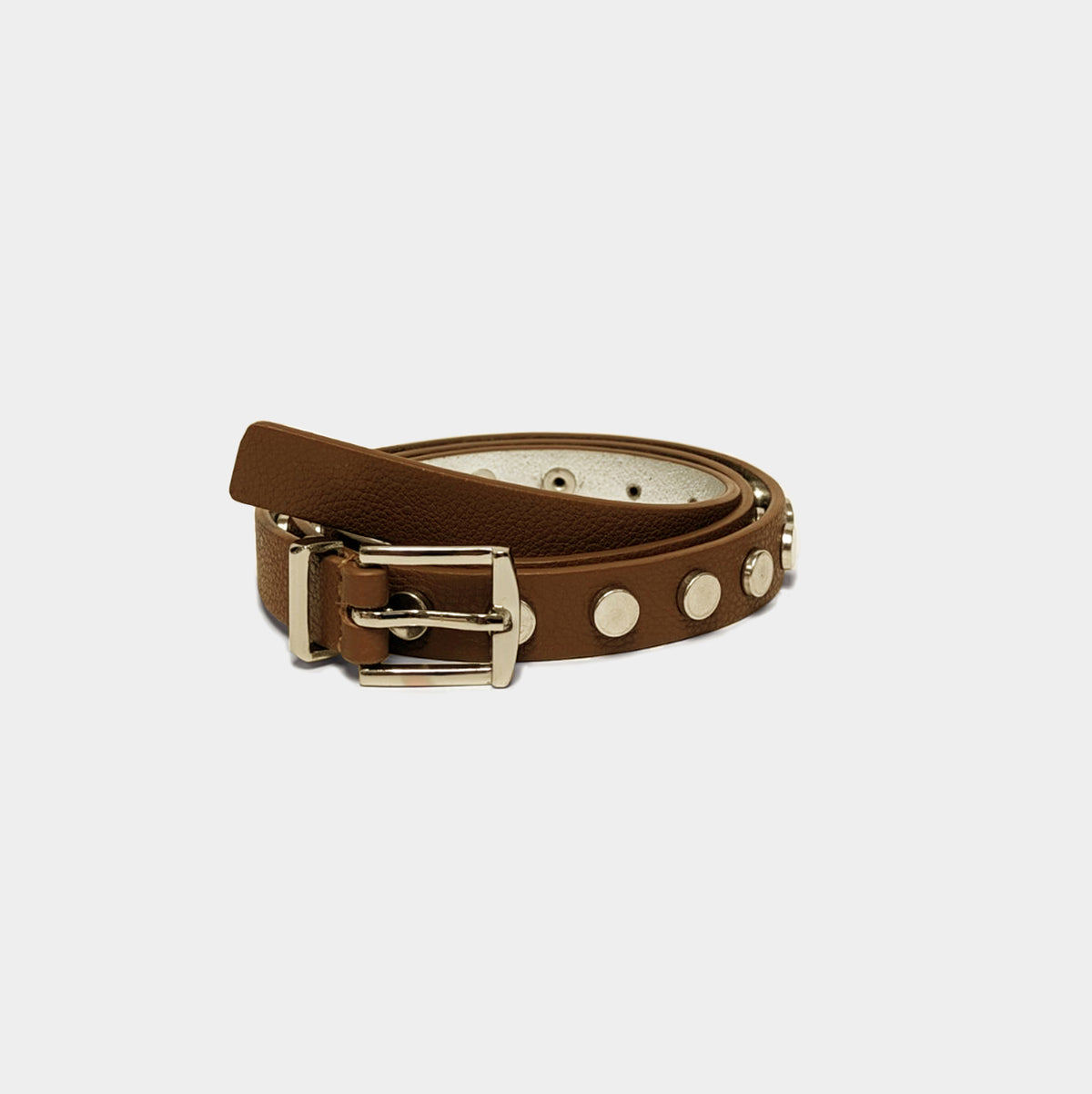 Urbancode Skinny Studded Leather Belt