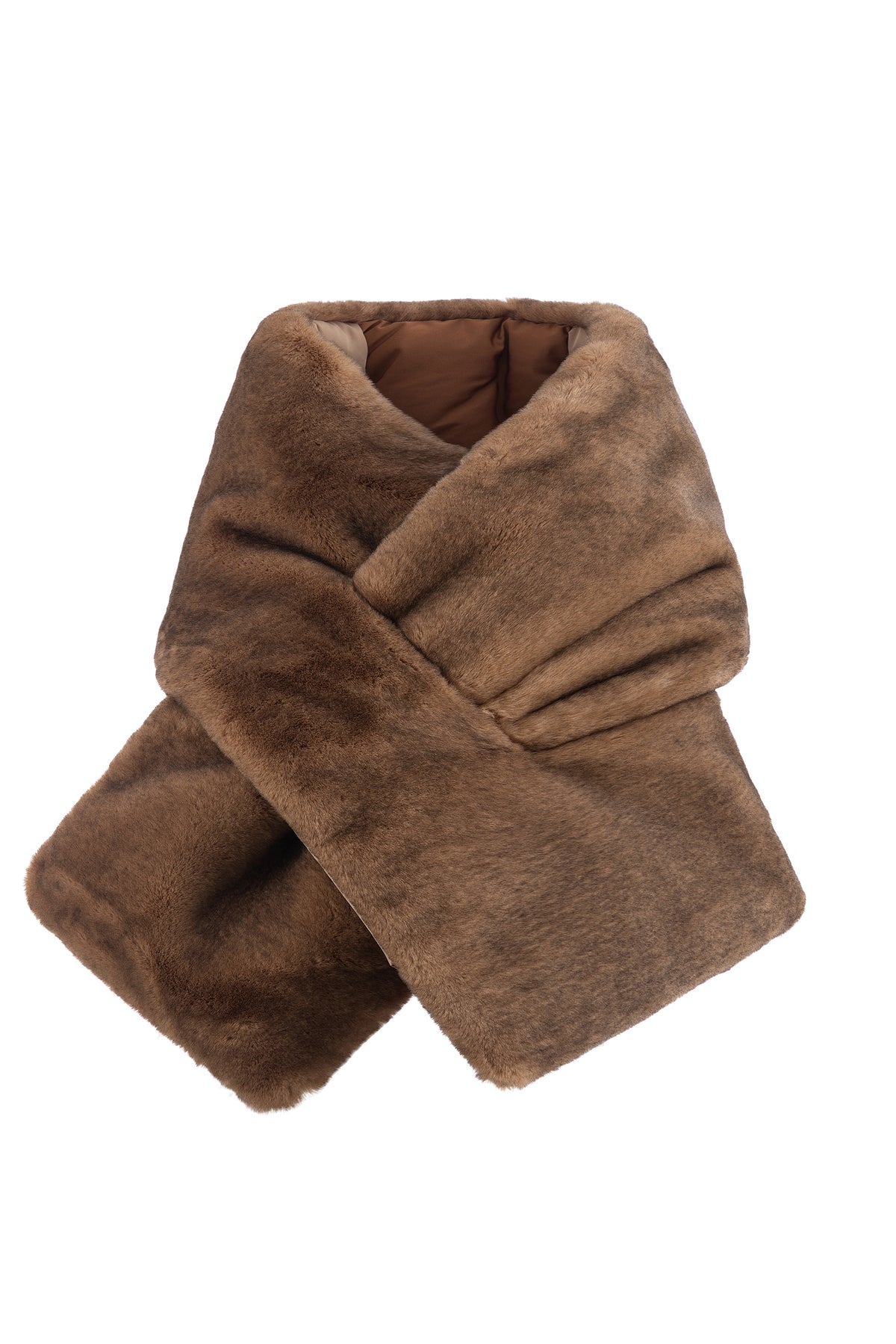 Reversible scarf in Sand/Brown