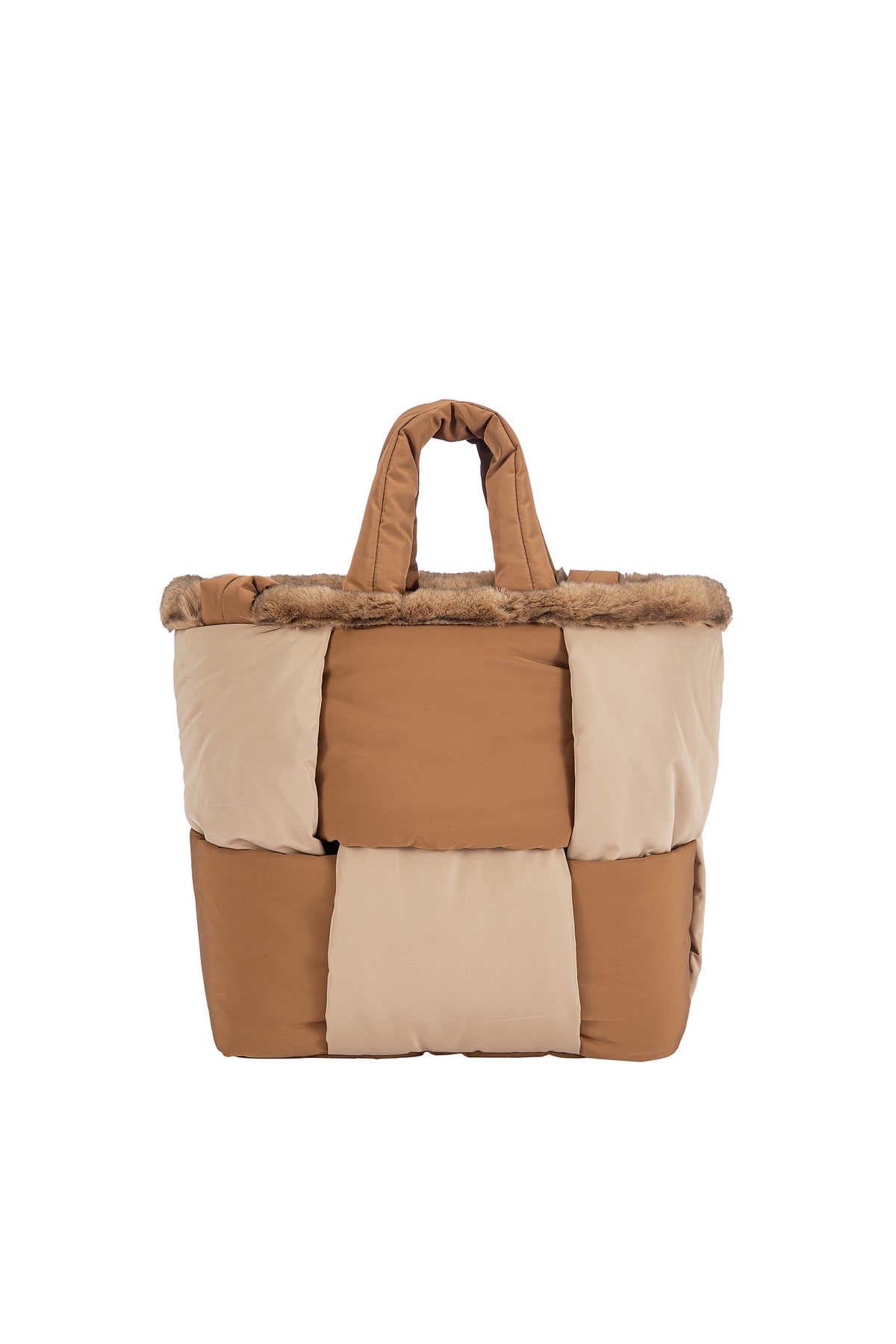 Reversible Tote Bag in Sand/Brown