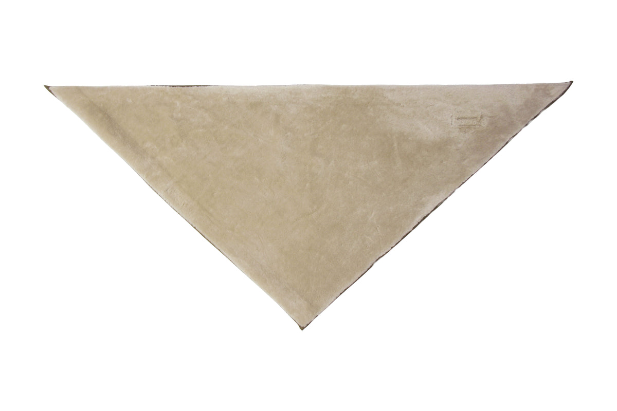 Double-Sided Merino Shawl in Chalk/Sand