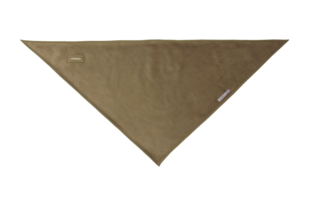 Double-Sided Merino Shawl in Chalk/Sand