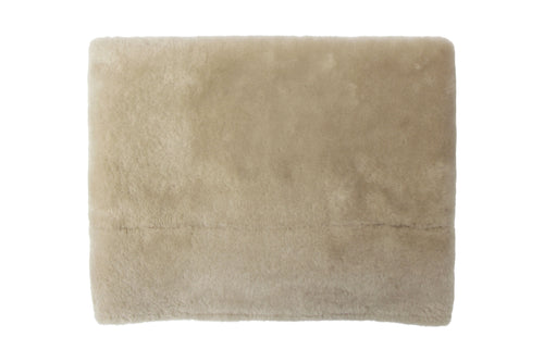 Crushed Merino Snood in Chalk/Sand