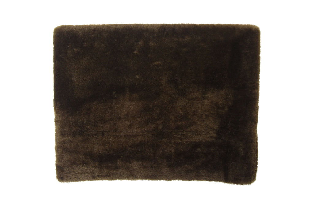 Crushed Merino Snood in Coffee/Espresso
