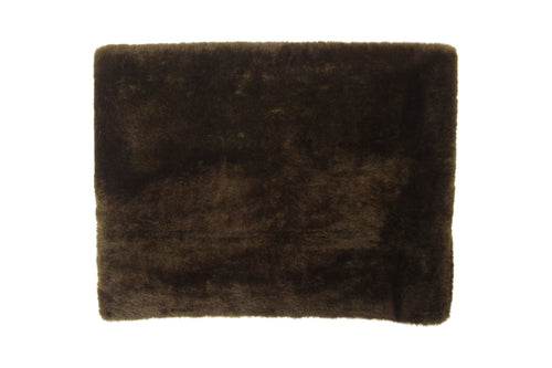 Crushed Merino Snood in Coffee/Espresso